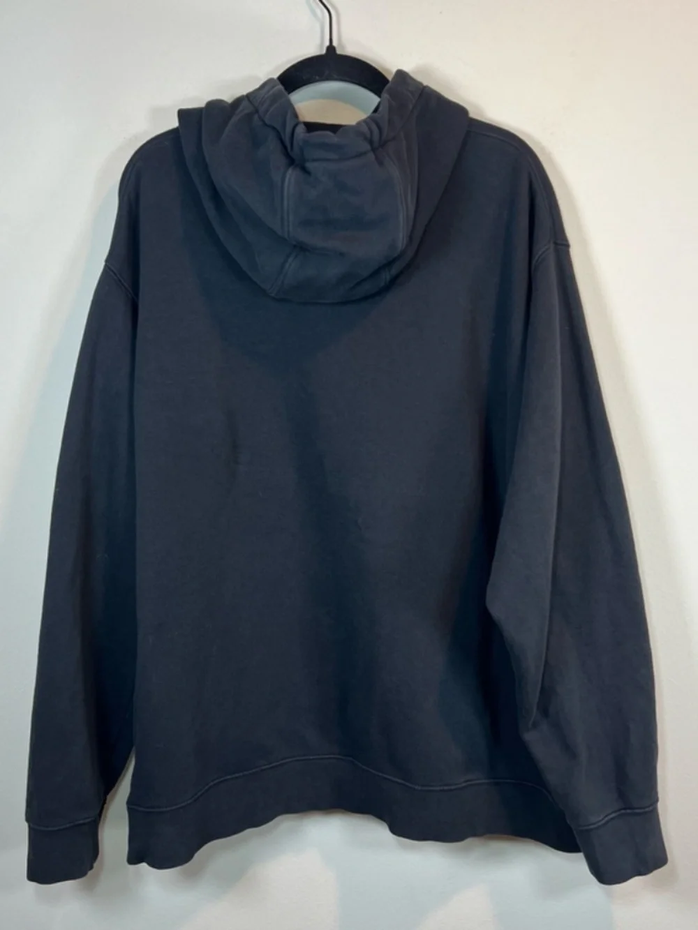 Nike Sportswear Club Pullover Hoodie Sweatshirt Black Embroidered Fleece Sz XXL